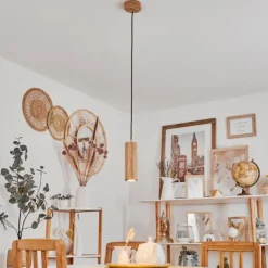 Lampes En Bois-hofstein Suspension Ripamonti Écru, 1 lumière