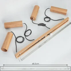 Luminaires Scandinaves-hofstein Suspension Ripamonti LED Noir, 4 lumières