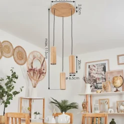 Luminaires Scandinaves-hofstein Suspension Ripamonti LED Chrome, Écru, 3 lumières