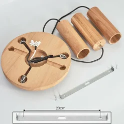 Luminaires Scandinaves-hofstein Suspension Ripamonti LED Chrome, Écru, 3 lumières