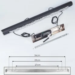 hofstein Suspension Rodeche LED Argenté, 1 lumière* Suspensions