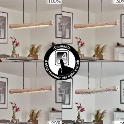 Luminaires Scandinaves-hofstein Suspension Rodeche LED Clair, Écru, 2 lumières