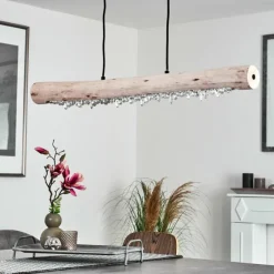 Luminaires Scandinaves-hofstein Suspension Rodeche LED Clair, Écru, 2 lumières