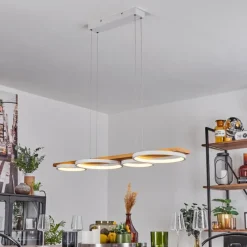 Luminaires Scandinaves-hofstein Suspension Rodekro LED Blanc, 1 lumière
