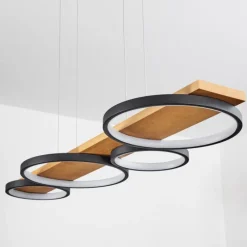 Luminaires Scandinaves-hofstein Suspension Rodekro LED Noir, 1 lumière