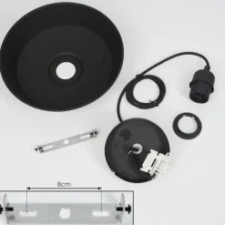 Luminaires Scandinaves-hofstein Suspension Rognaix Noir, 1 lumière