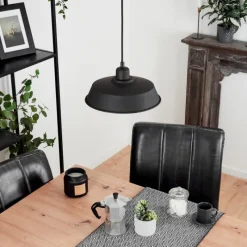 Luminaires Scandinaves-hofstein Suspension Rognaix Noir, 1 lumière