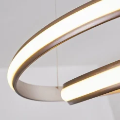 hofstein Suspension Rokera LED Nickel mat, 1 lumière* Suspensions