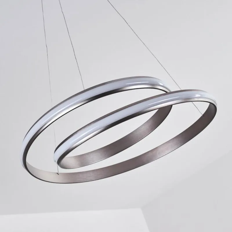 hofstein Suspension Rokera LED Nickel mat, 1 lumière* Suspensions