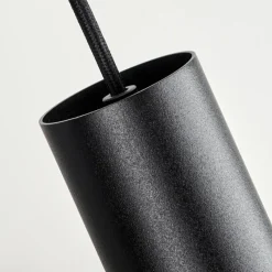 Lampes Vintages & Rétros-hofstein Suspension Rolle LED Noir, 1 lumière