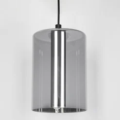 Suspension Verre Fumé-hofstein Suspension Roosevelt Noir, 1 lumière