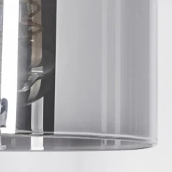 Suspension Verre Fumé-hofstein Suspension Roosevelt Noir, 1 lumière