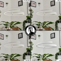 hofstein Suspension Rosemond LED Blanc, 1 lumière