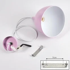 Luminaires Scandinaves-hofstein Suspension Roseway Rose, 1 lumière