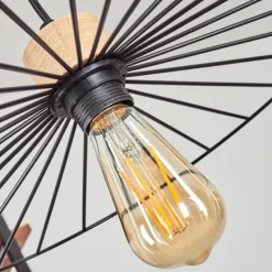 Lampes Vintages & Rétros-hofstein Suspension Rossedalen Brun, 1 lumière