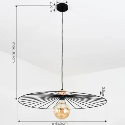 Lampes Vintages & Rétros-hofstein Suspension Rossedalen Brun, 1 lumière