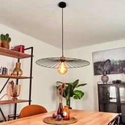 Lampes Vintages & Rétros-hofstein Suspension Rossedalen Brun, 1 lumière