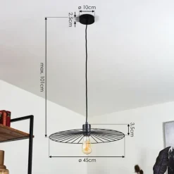 Lampes Vintages & Rétros-hofstein Suspension Rossedalen Brun, 1 lumière