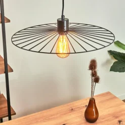 Lampes Vintages & Rétros-hofstein Suspension Rossedalen Brun, 1 lumière