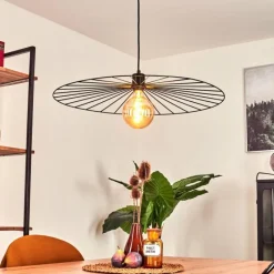 Style Boho-Chic-hofstein Suspension Rossedalen Noir, 1 lumière