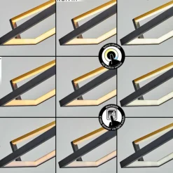 hofstein Suspension Rung LED Noir, 1 lumière