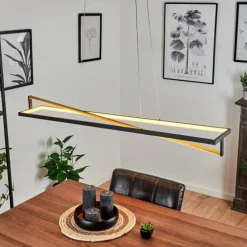 hofstein Suspension Rung LED Noir, 1 lumière