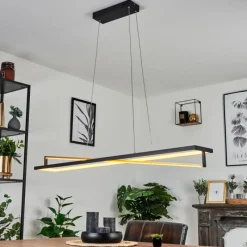 hofstein Suspension Rung LED Noir, 1 lumière