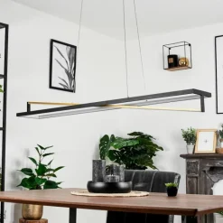 hofstein Suspension Rung LED Noir, 1 lumière