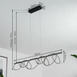 hofstein Suspension Saba LED Noir, 1 lumière