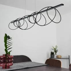 hofstein Suspension Saba LED Noir, 1 lumière