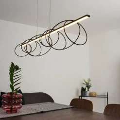 hofstein Suspension Saba LED Noir, 1 lumière
