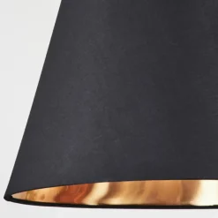 Lampes En Tissu-hofstein Suspension Saillon Jaune, Noir, 1 lumière