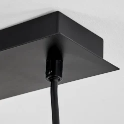 Suspension Verre Fumé-hofstein Suspension Salamonde Noir, 4 lumières