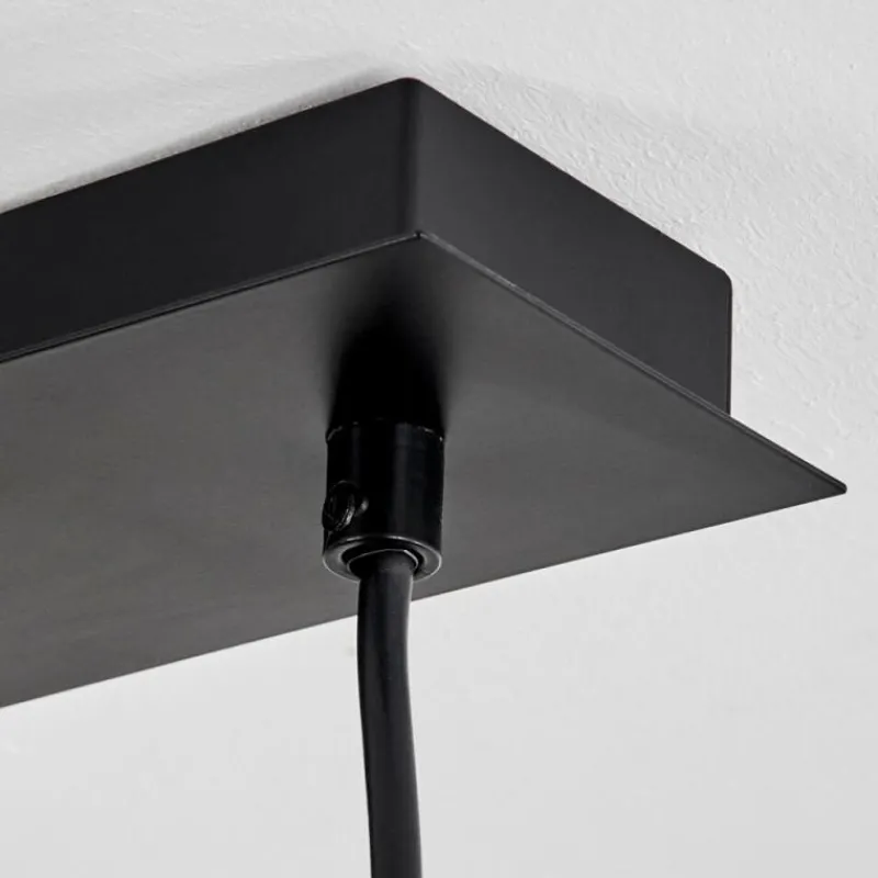 Suspension Verre Fumé-hofstein Suspension Salamonde Noir, 4 lumières