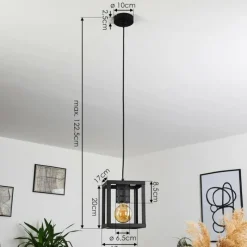 Lampes Vintages & Rétros-hofstein Suspension Salla Noir, 1 lumière