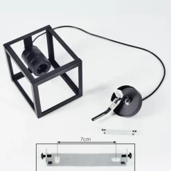 Lampes Vintages & Rétros-hofstein Suspension Salla Noir, 1 lumière