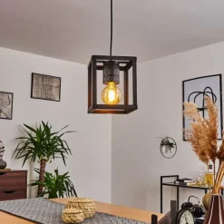 Lampes Vintages & Rétros-hofstein Suspension Salla Noir, 1 lumière