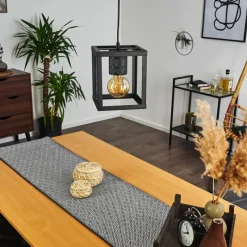 Lampes Vintages & Rétros-hofstein Suspension Salla Noir, 1 lumière