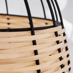 Style Boho-Chic-hofstein Suspension Samal Noir, 1 lumière