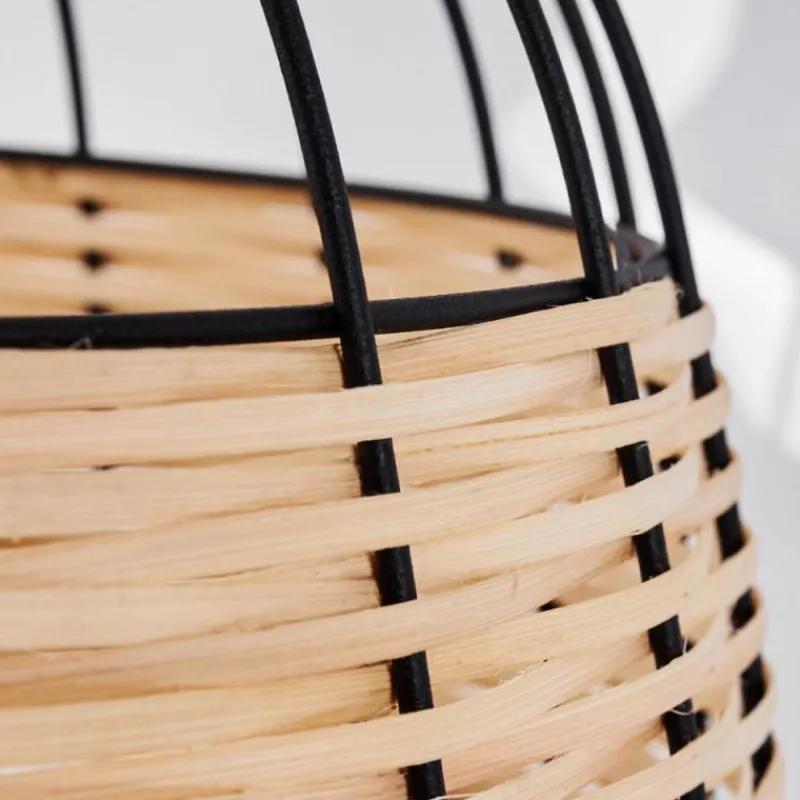 Style Boho-Chic-hofstein Suspension Samal Noir, 1 lumière