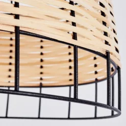 Style Boho-Chic-hofstein Suspension Samal Noir, 1 lumière