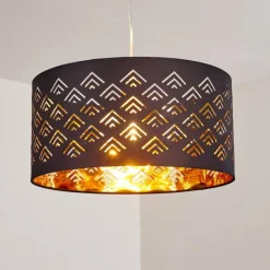 Lampes En Tissu-hofstein Suspension Samares Nickel mat, 1 lumière