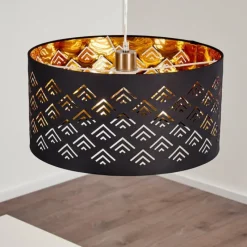 Lampes En Tissu-hofstein Suspension Samares Nickel mat, 1 lumière