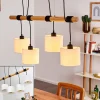 Lampes En Tissu-hofstein Suspension Sambia Brun, Noir, 4 lumières