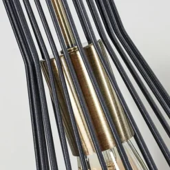 Lampes Industrielles-hofstein Suspension Samorinha Noir, 3 lumières