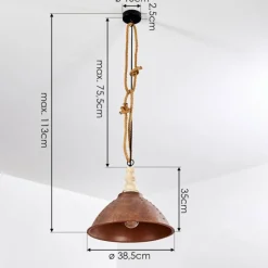 Lampes Vintages & Rétros-hofstein Suspension Samuli Noir, 1 lumière