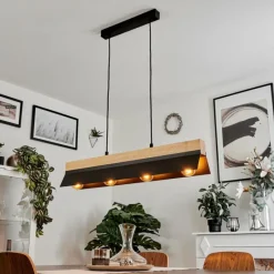 Luminaires Scandinaves-hofstein Suspension Sangkor Noir, 4 lumières