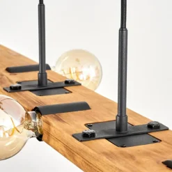 hofstein Suspension Schanis Écru, Noir, 5 lumières