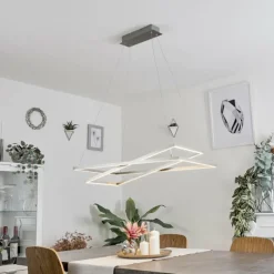 hofstein Suspension Schleitheim Chrome, Nickel mat, Blanc, 1 lumière* Suspensions