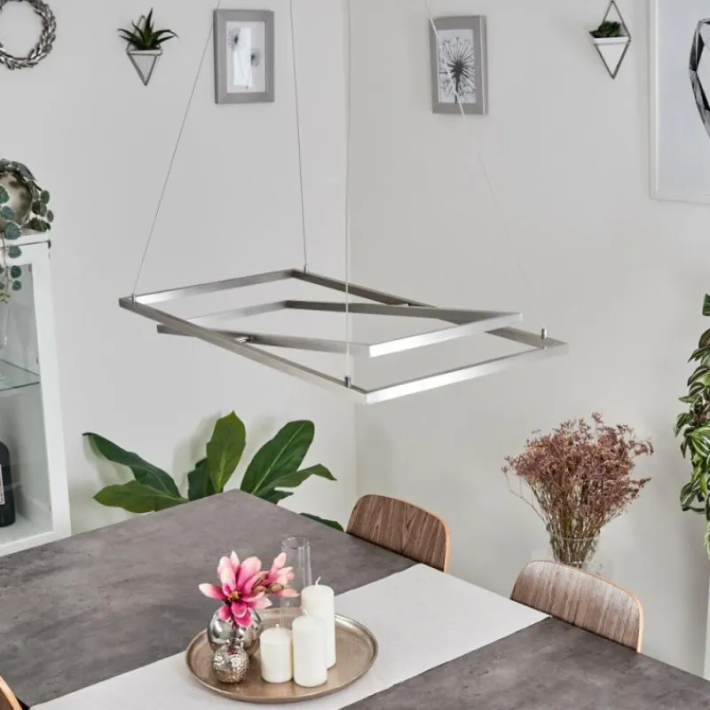 hofstein Suspension Schleitheim Chrome, Nickel mat, Blanc, 1 lumière* Suspensions